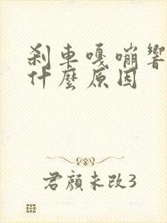 刹车嘎嘣响一下什么原因