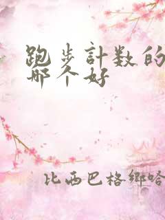 跑步计数的软件哪个好