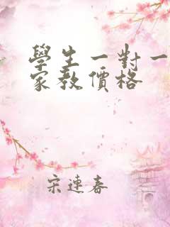 学生一对一上门家教价格