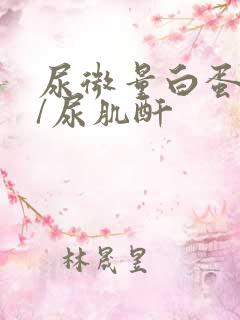 尿微量白蛋白高/尿肌酐