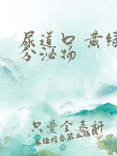 尿道口 黄绿色分泌物