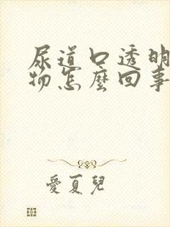 尿道口透明分泌物怎么回事