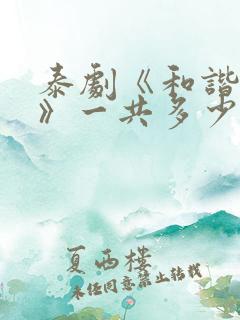 泰剧《和谐秘密》一共多少集