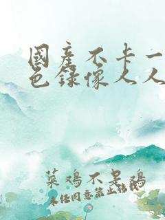 国产不卡一级黄色录像人人在线