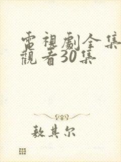 电视剧全集免费观看30集