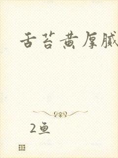 舌苔黄厚腻严重