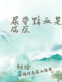 尿带点血是什么病症