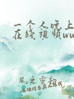 一个人晚上看的在线视频www