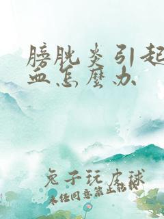 膀胱炎引起的尿血怎么办