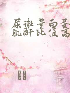 尿微量白蛋白与肌酐比值高