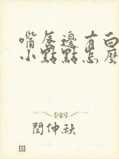 嘴唇边有白色的小点点怎么回事