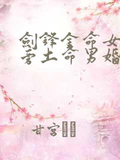 剑锋金命女和路旁土命男婚配好不好