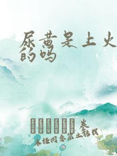 尿黄是上火引起的吗