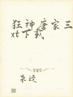 狂神唐家三少txt下载