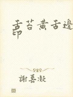 舌苔黄舌边有齿印