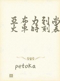 亚布力到尚志的火车时刻表