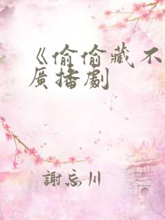 《偷偷藏不住》广播剧