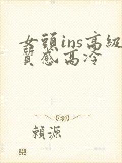 女头ins高级质感高冷