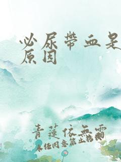 必尿带血是什么原因