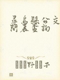 寻乌县公交车时间表查询