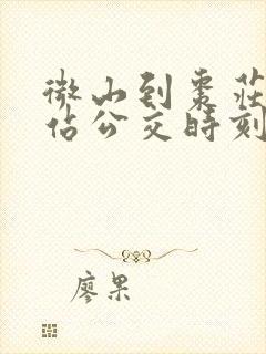 微山到枣庄高铁站公交时刻表