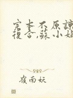 完本不原谅,不复合,苏小姐独美