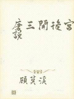 唐三开后宫的小说