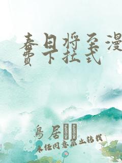 春日将至漫画免费下拉式