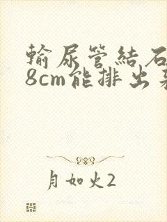 输尿管结石0.8cm能排出来吗