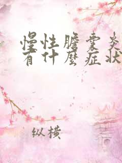 慢性胆囊炎发作有什么症状