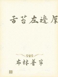 舌苔左边厚白腻