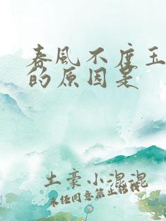 春风不度玉门关的原因是