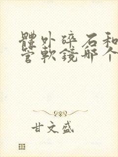 体外碎石和输尿管软镜哪个损害大