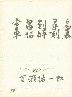 会昌到寻乌的汽车站时刻表