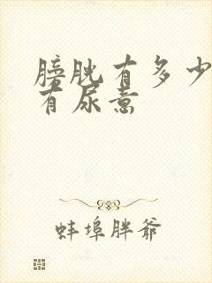 膀胱有多少尿时有尿意