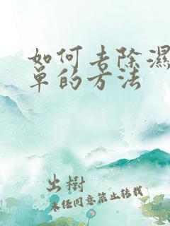 如何去除湿气简单的方法