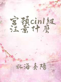 宫颈cin1级注意什么