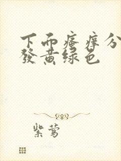 下面瘙痒分泌物发黄绿色