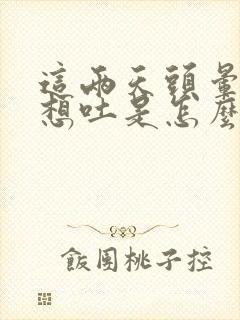 这两天头晕恶心想吐是怎么回事