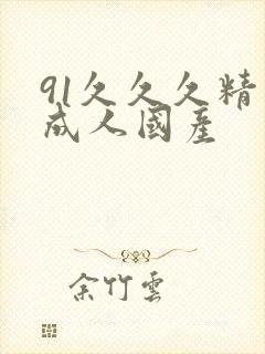 91久久久精品成人国产