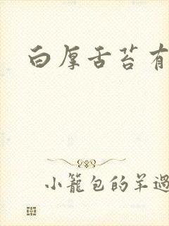 白厚舌苔有齿痕