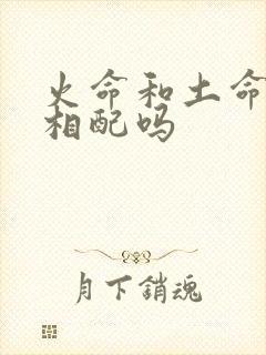 火命和土命夫妻相配吗