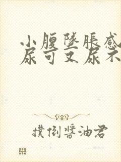 小腹坠胀感觉想尿可又尿不多是什么原因