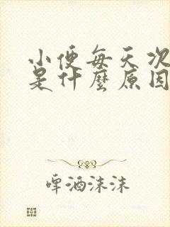 小便每天次数多是什么原因