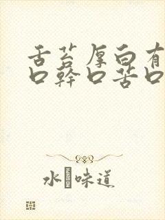 舌苔厚白有齿痕口干口苦口臭