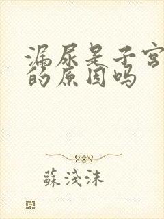 漏尿是子宫脱垂的原因吗