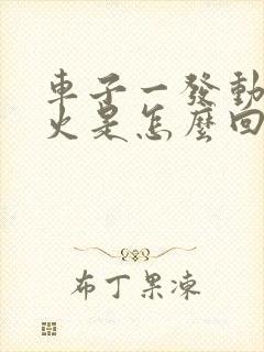 车子一发动就熄火是怎么回事