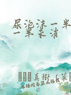 尿泡沫一半消失一半未消