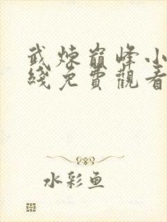 武炼巅峰小说在线免费观看