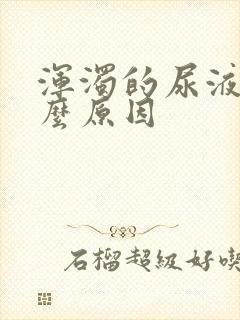 浑浊的尿液是什么原因